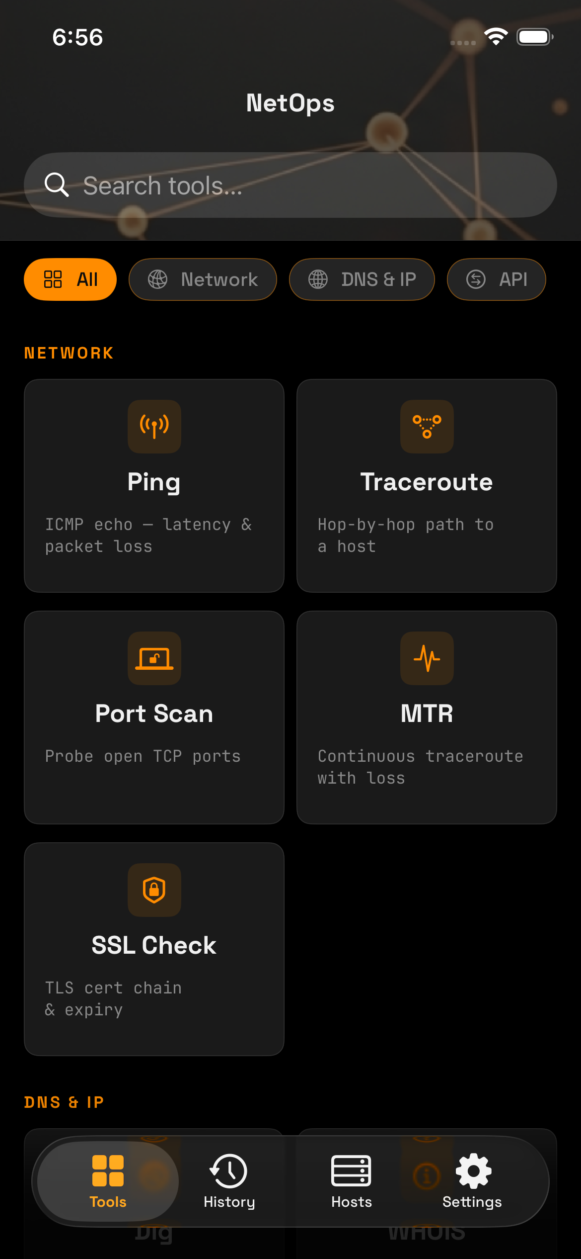NETOPS screenshot